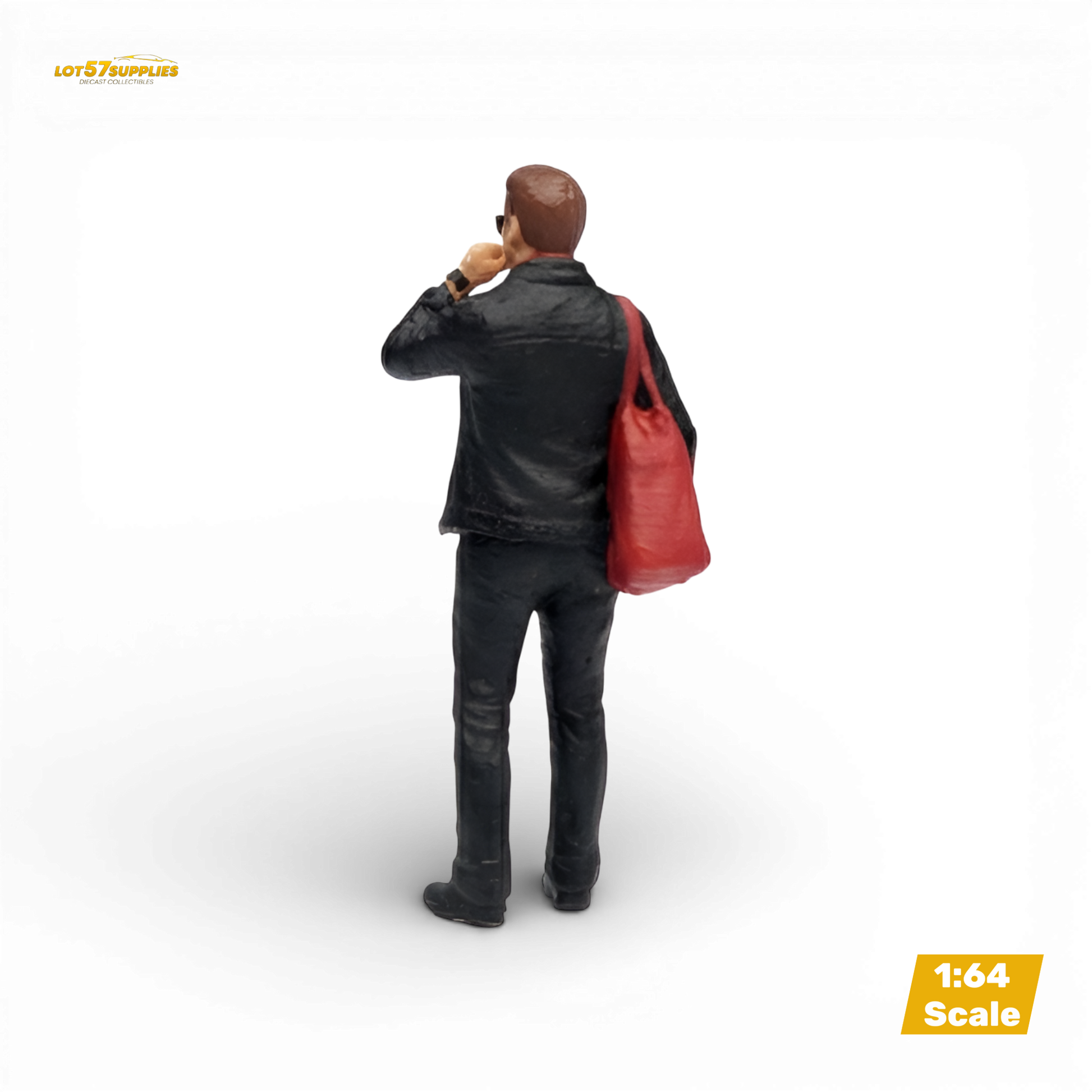 LOT57 Figures Guy with Suit and Red Bag 1:64 Diorama Figure - Image 7