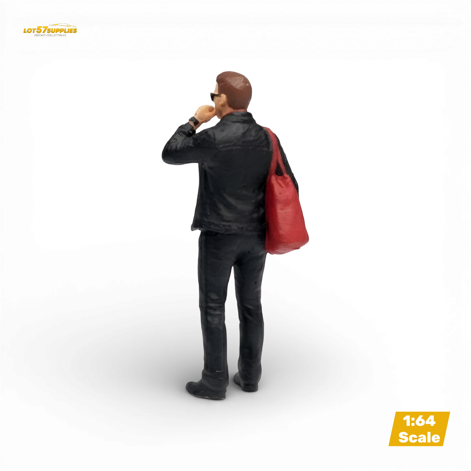 LOT57 Figures Guy with Suit and Red Bag 1:64 Diorama Figure - Image 8