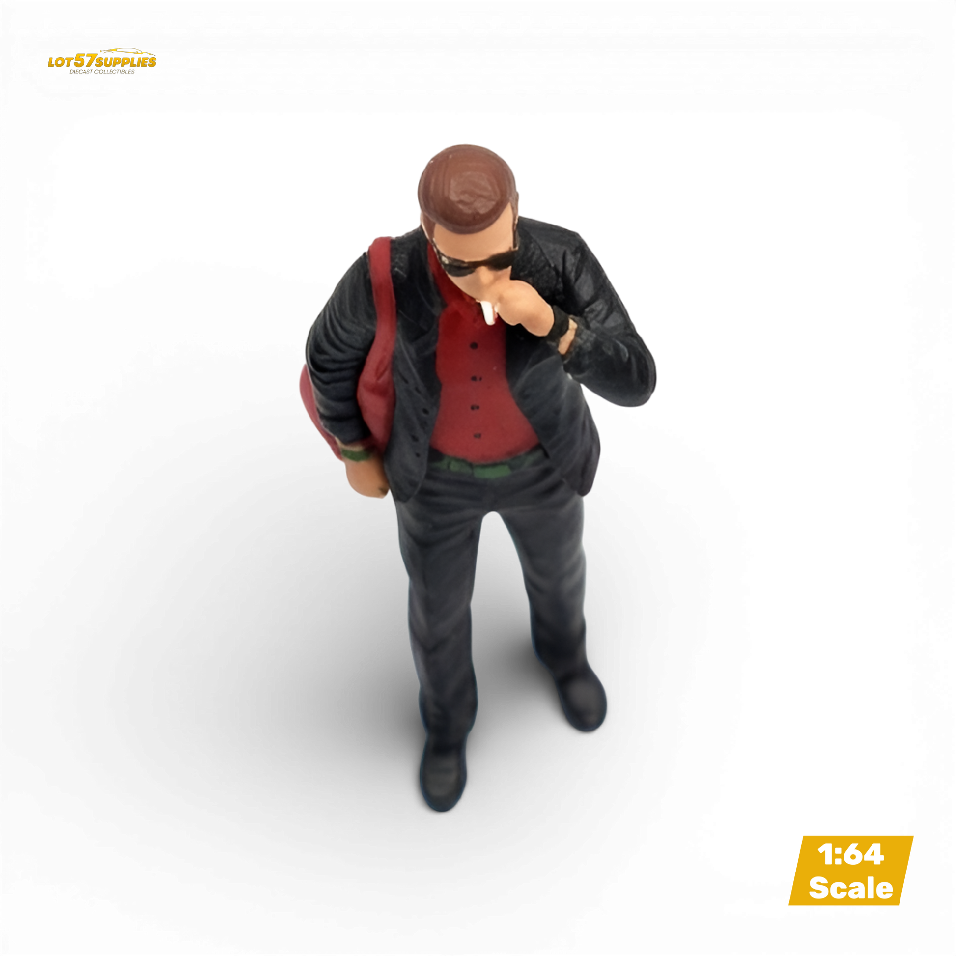 LOT57 Figures Guy with Suit and Red Bag 1:64 Diorama Figure - Image 9