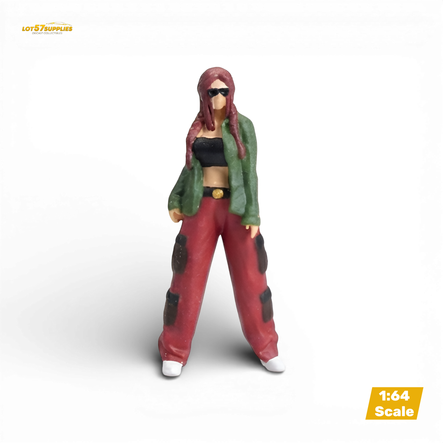 LOT57 Figures CHOLA GIRL POSING 1:64 Diorama Figure - Image 1
