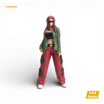 LOT57 Figures CHOLA GIRL POSING 1:64 Diorama Figure - Image 1