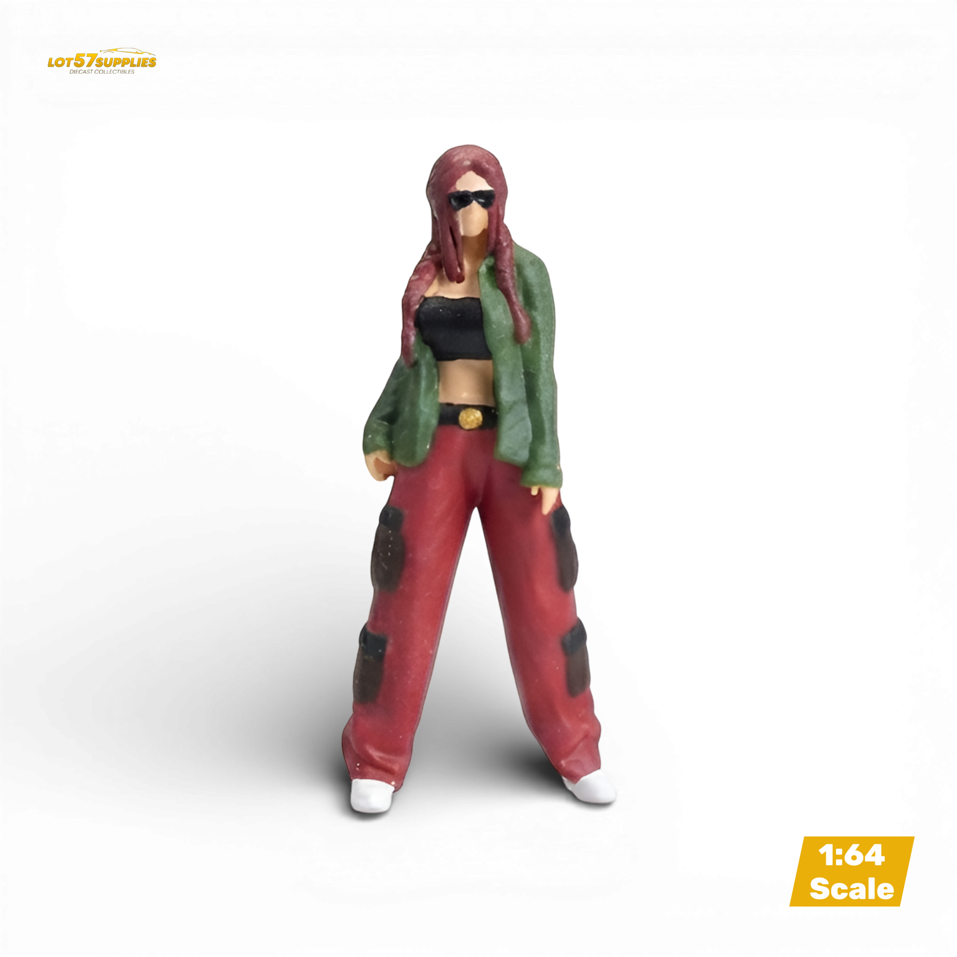 LOT57 Figures CHOLA GIRL POSING 1:64 Diorama Figure - Image 1