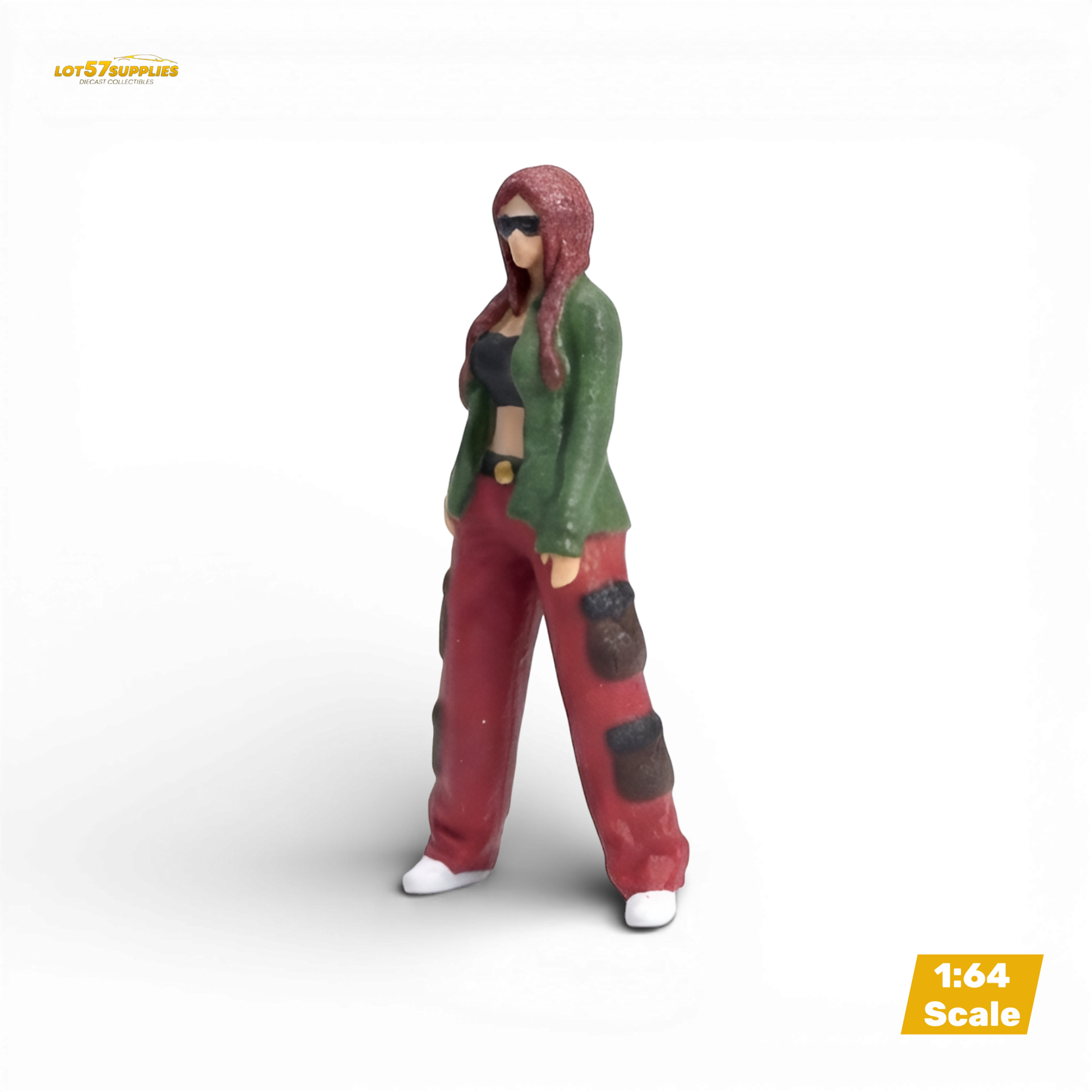 LOT57 Figures CHOLA GIRL POSING 1:64 Diorama Figure - Image 6