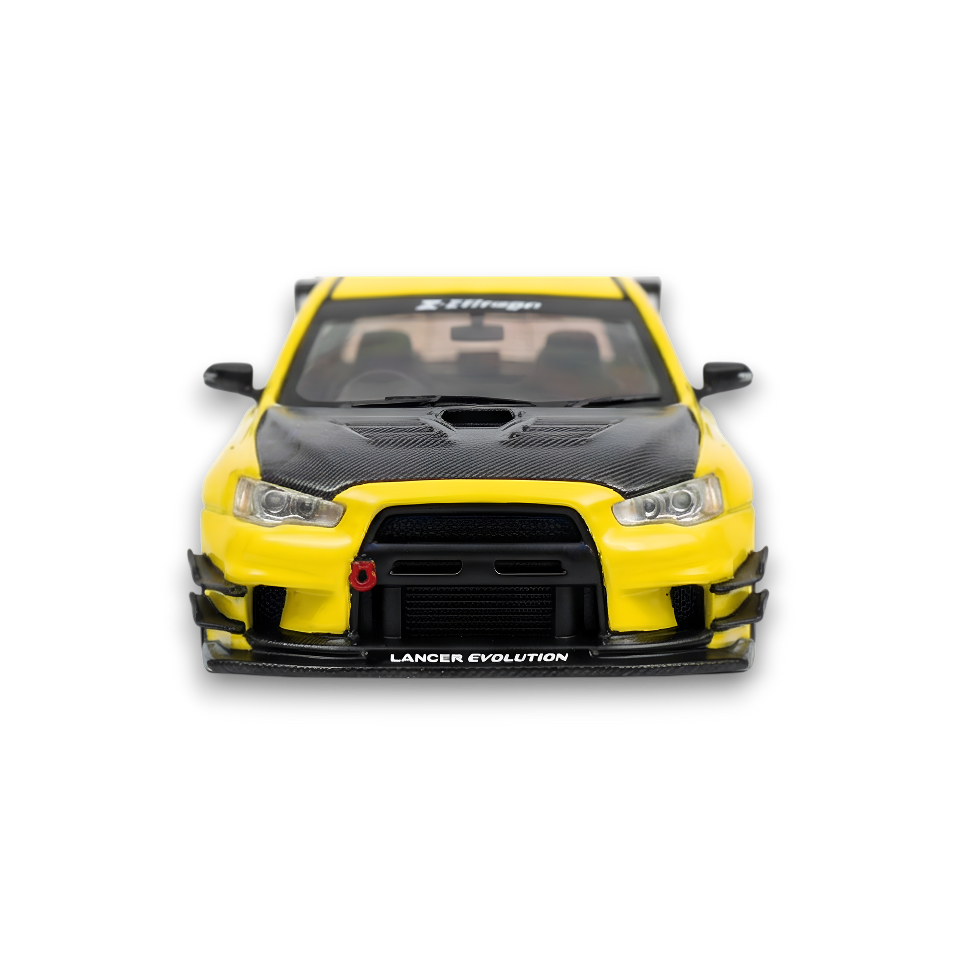 404ERROR Mitsubishi Evolution X Varis Widebody Yellow 1:64 - Image 1