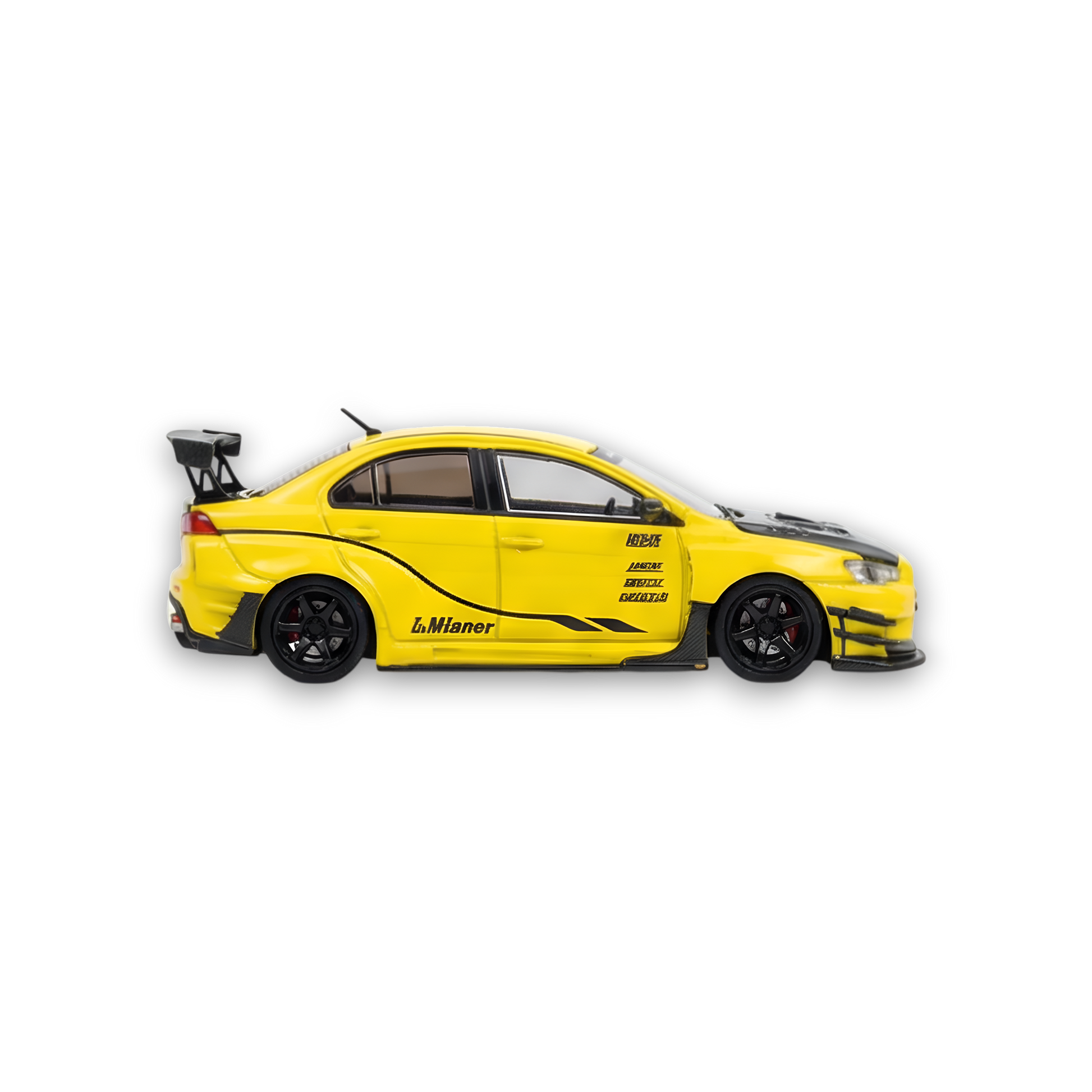 404ERROR Mitsubishi Evolution X Varis Widebody Yellow 1:64 - Image 2
