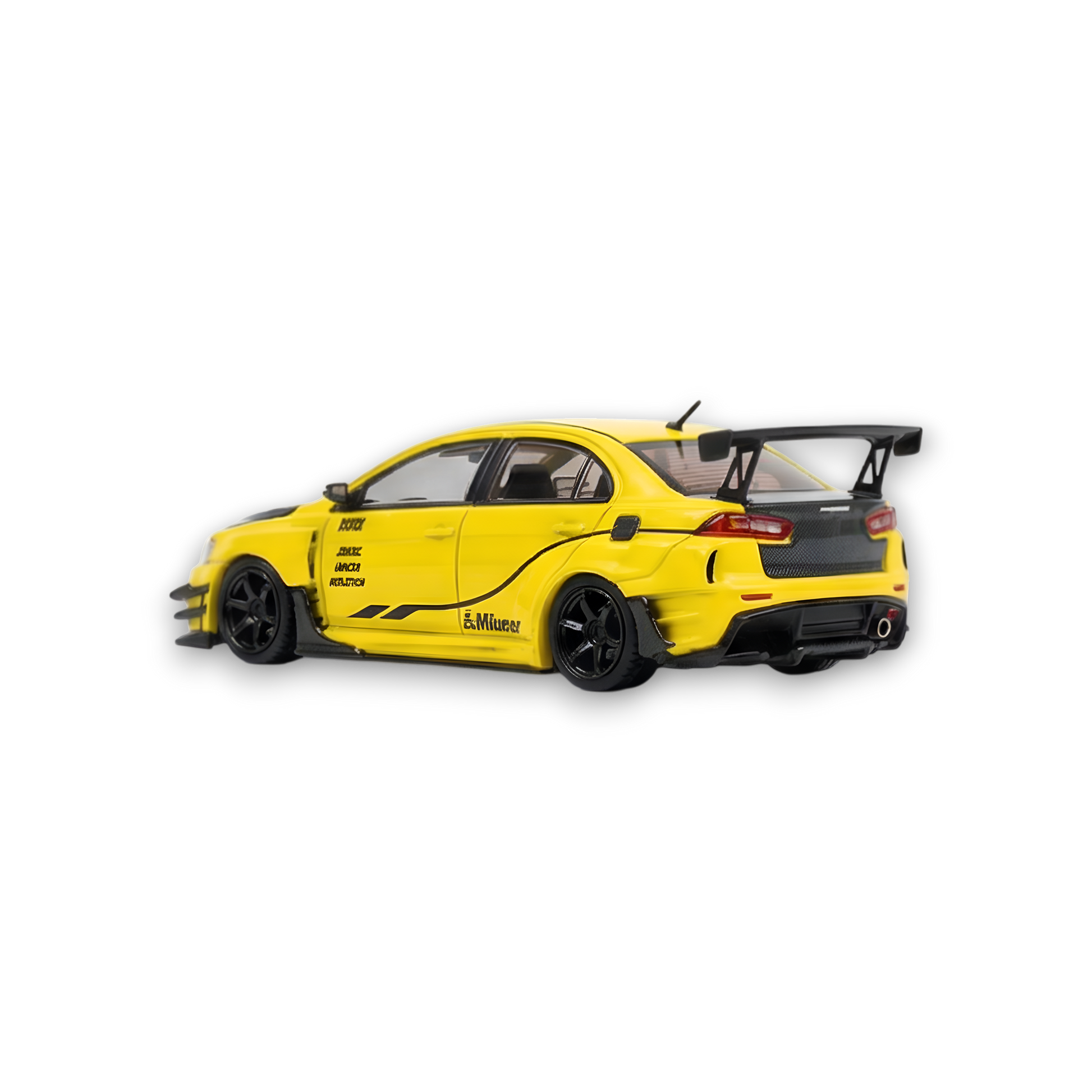 404ERROR Mitsubishi Evolution X Varis Widebody Yellow 1:64 - Image 5
