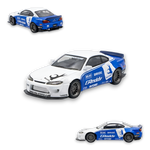 Street Weapon Nissan Silvia S15 Rocket Bunny Blue - White 1:64 - Image 1
