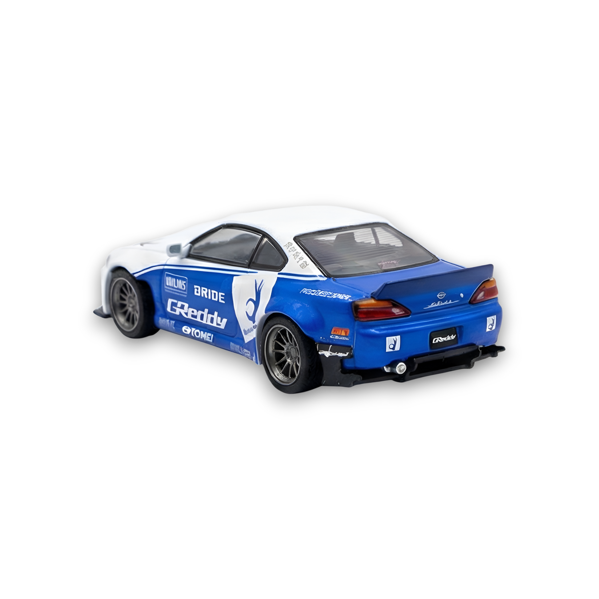 Street Weapon Nissan Silvia S15 Rocket Bunny Blue - White 1:64 - Image 2