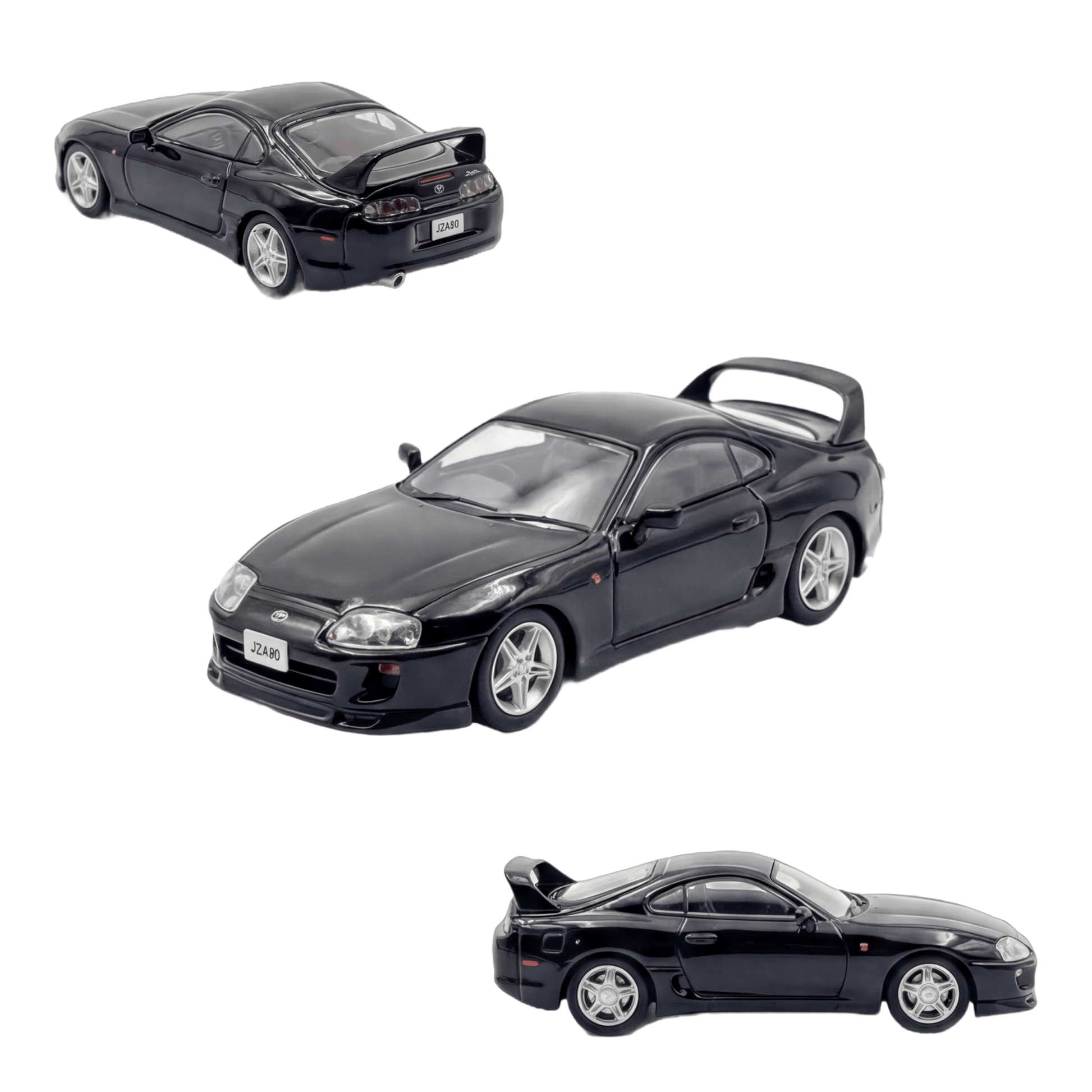 123 Hobby Toyota Supra JZA80Z Black 1:64 - Image 1