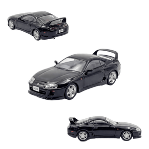 123 Hobby Toyota Supra JZA80Z Black 1:64 - Image 1