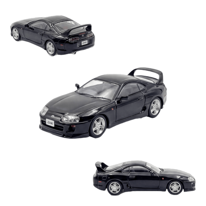 123 Hobby Toyota Supra JZA80Z Black 1:64 - Image 1