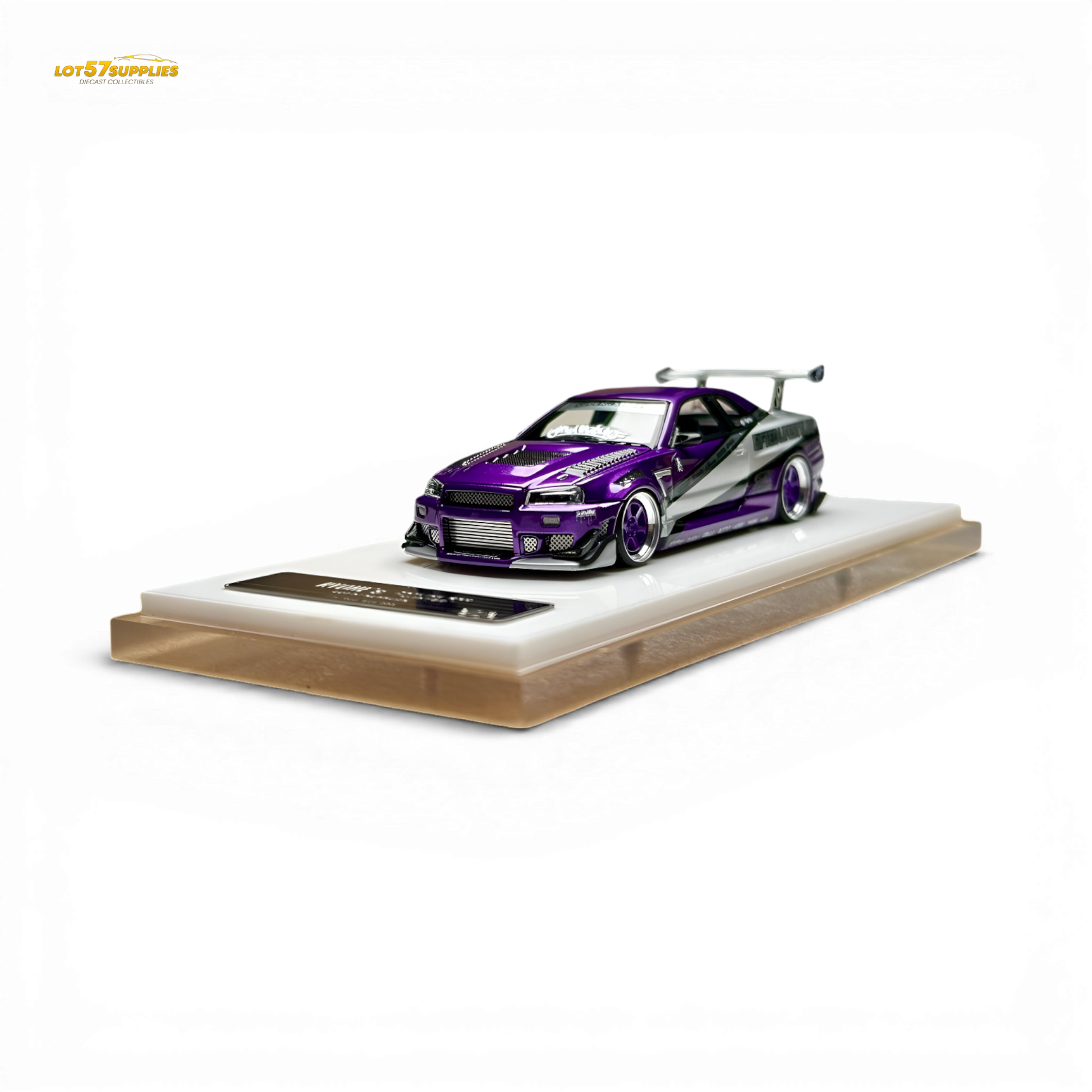 Error404 x LOT 57 RYOHE's Skyline R34 "GIFTED" Resin 1:64 - Image 2