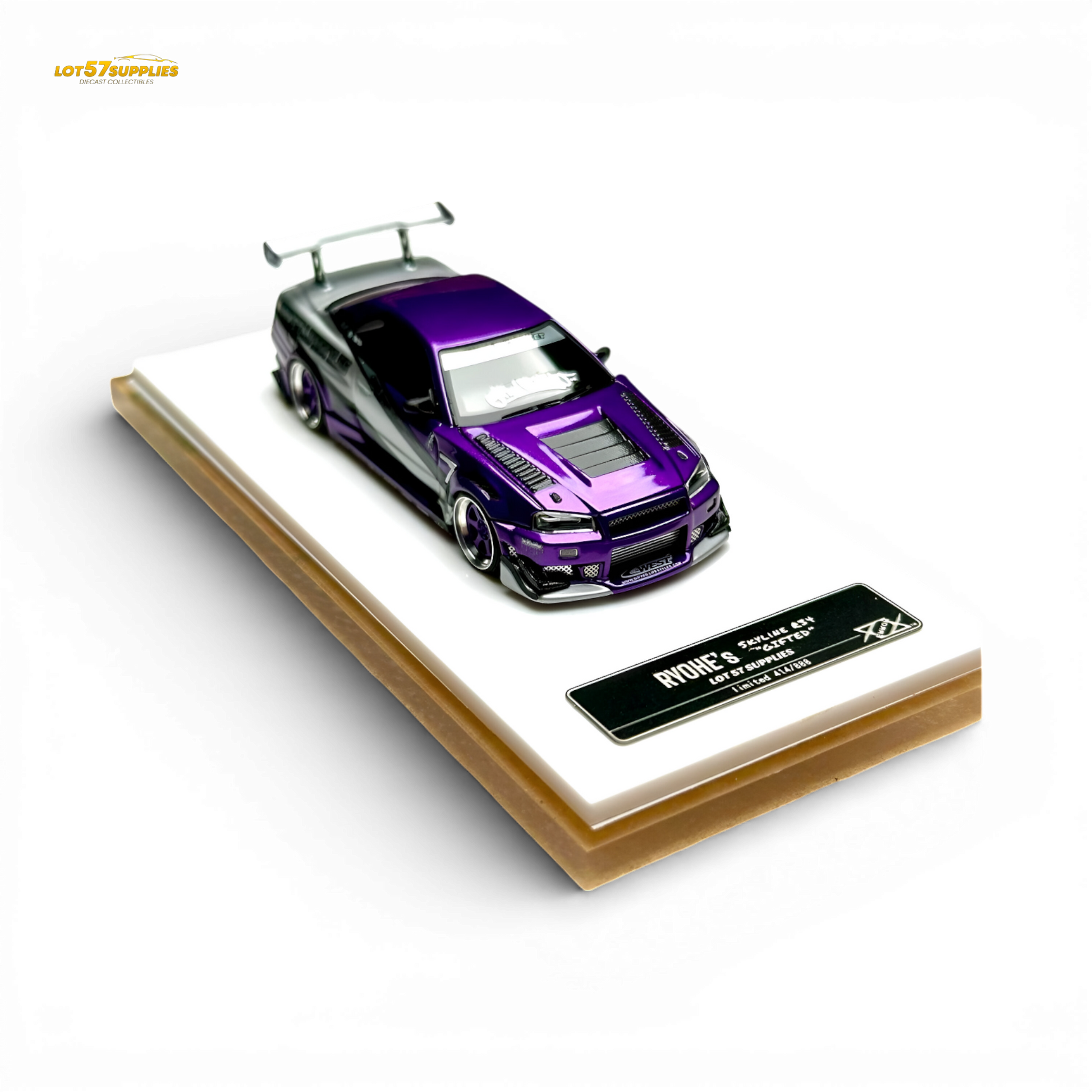 Error404 x LOT 57 RYOHE's Skyline R34 "GIFTED" Resin 1:64 - Image 8