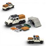 GCD Land Rover Defender 6x6 Off-White Camping Modified 1:64 - Image 1