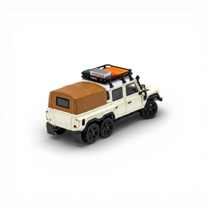 GCD Land Rover Defender 6x6 Off-White Camping Modified 1:64 - Image 2