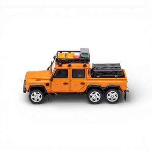 GCD Land Rover Defender 6x6 Orange Camping Modified 1:64 - Image 2