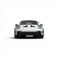 TPC Porsche 911 GT3 RS White Blue Wheels 1:64 - Image 2