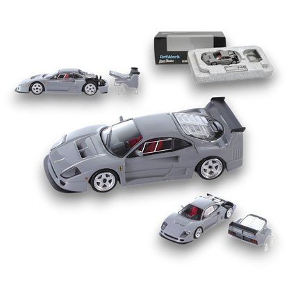 Stance Hunters Ferrari F40 LM Chalk Grey 1:64 - Image 1