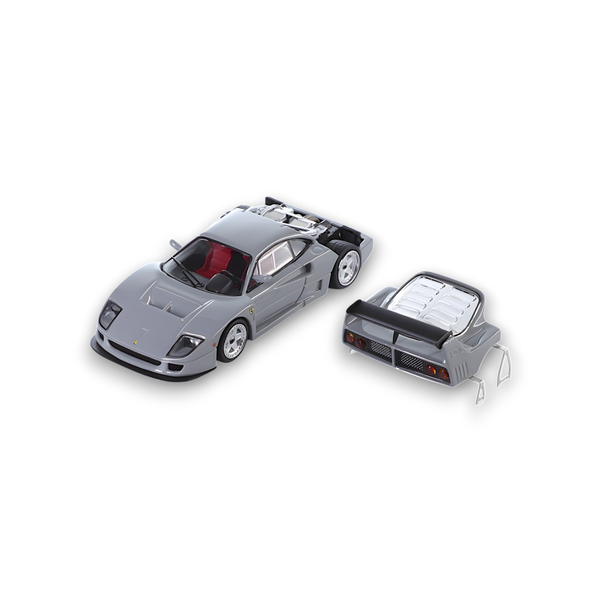 Stance Hunters Ferrari F40 LM Chalk Grey 1:64 - Image 2
