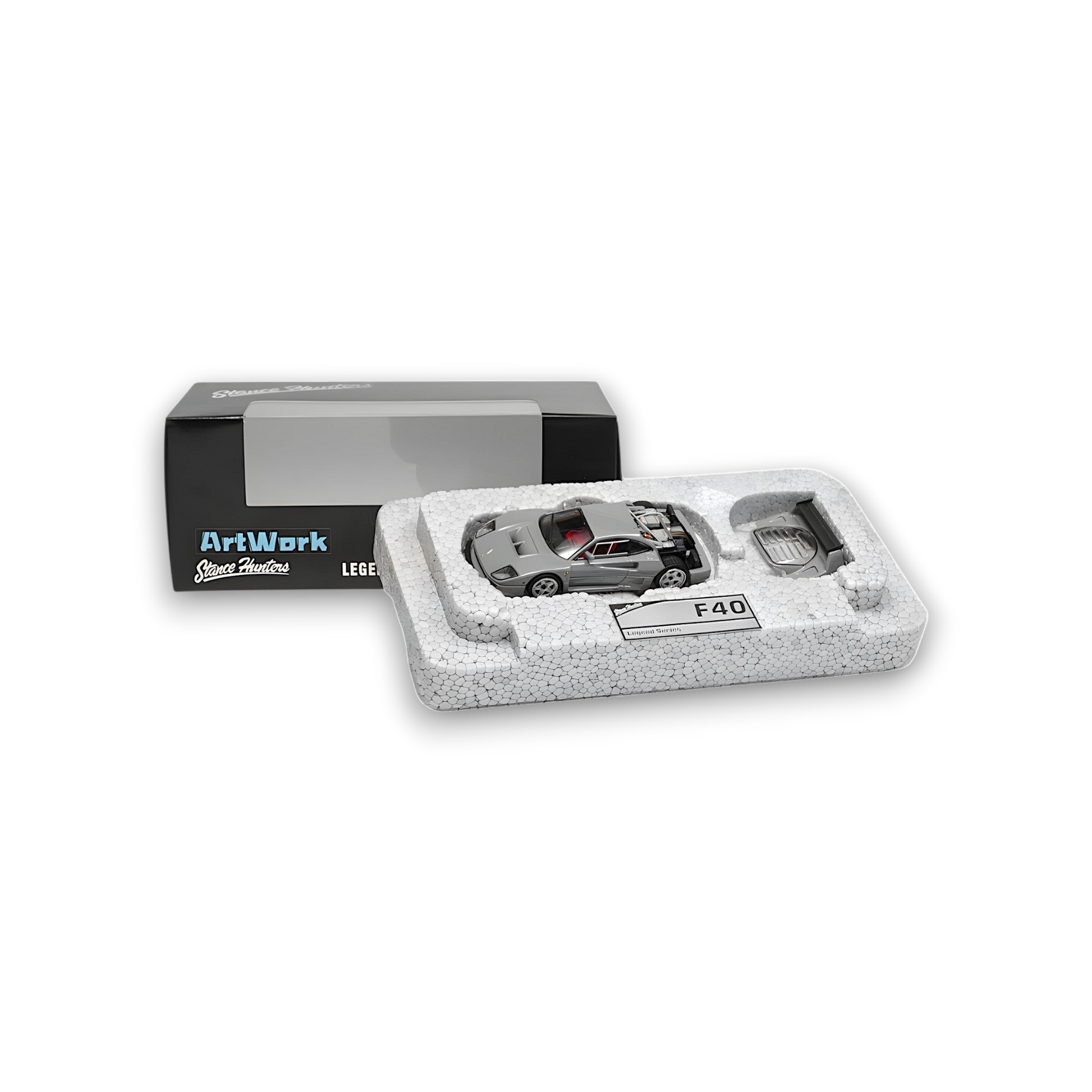 Stance Hunters Ferrari F40 LM Chalk Grey 1:64 - Image 4