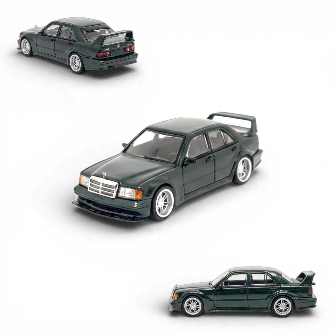 Seeker Mercedes-Benz 190E 2.5-16 Evolution British Green 1:64 - Image 1