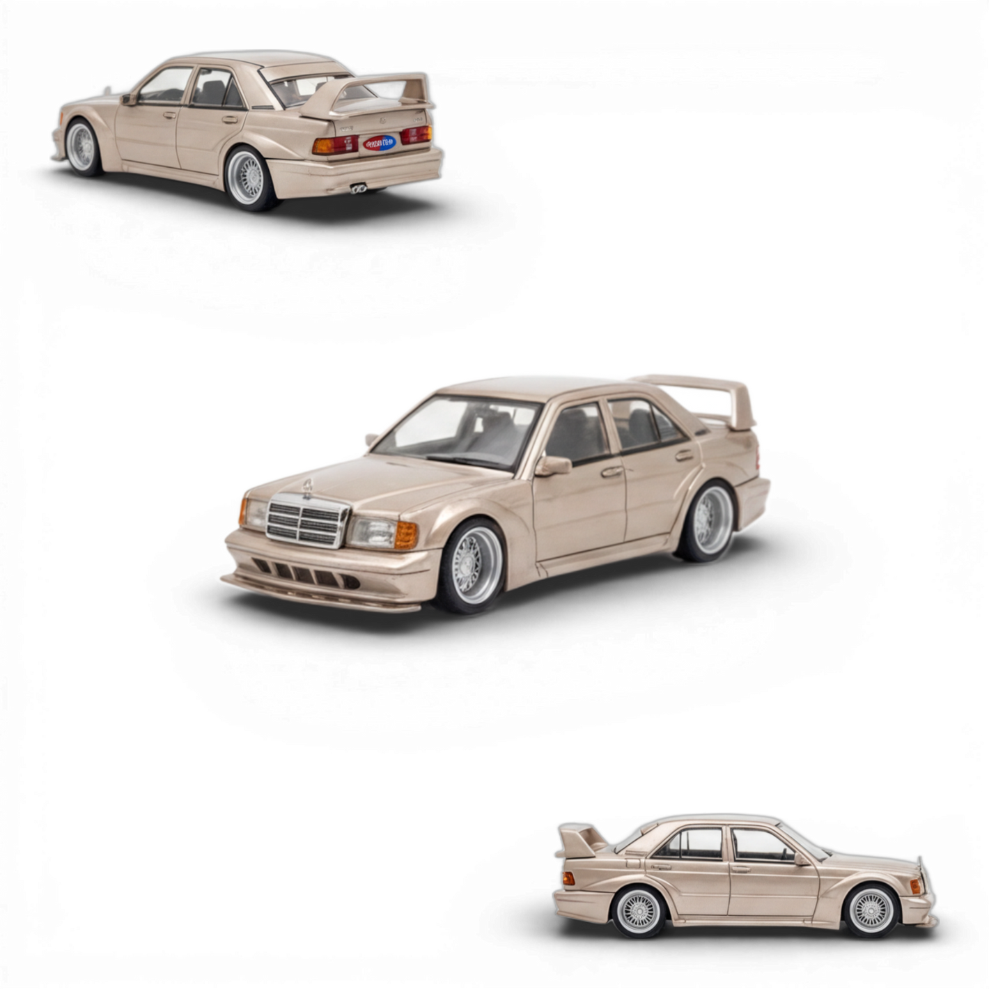 Seeker Mercedes-Benz 190E 2.5-16 Evolution Champagne Gold 1:64 - Image 1
