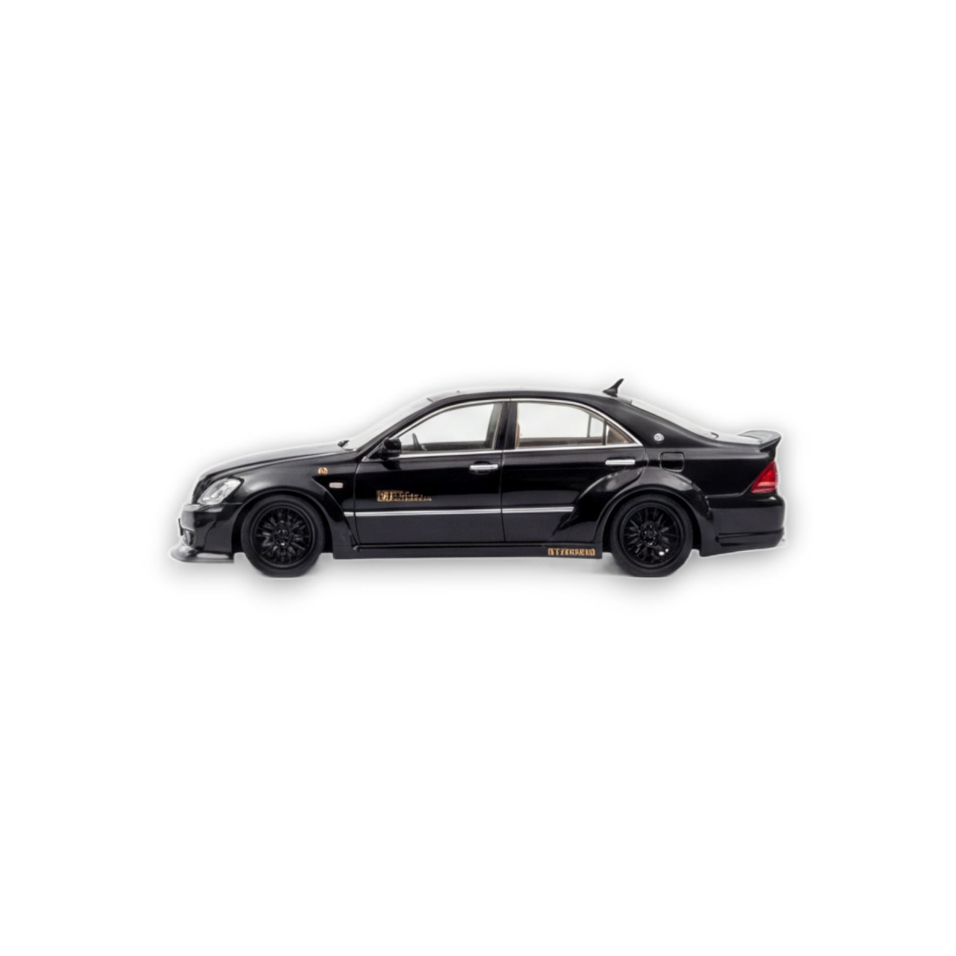 Star Model Toyota Crown 12th Gen MK12 LBWK Black 1:64 - Image 3