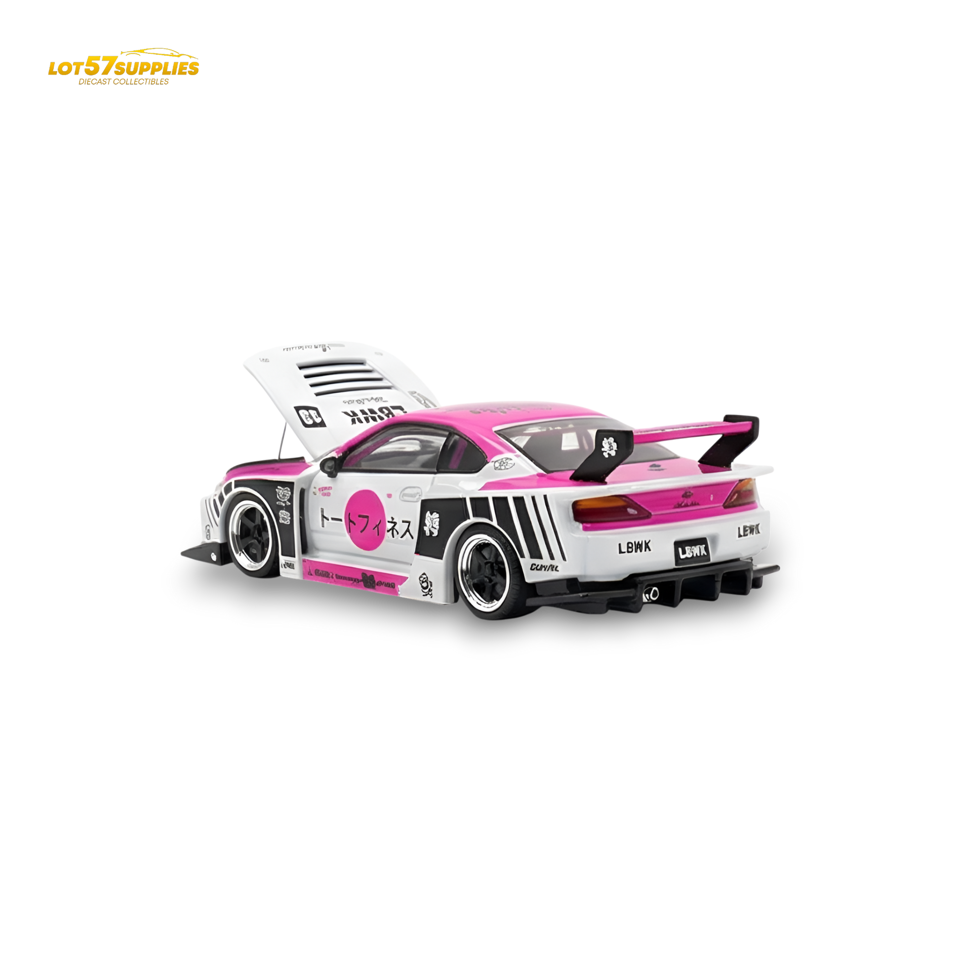 TPC Silvia S15 LBWK Pink 1:64 - Image 2