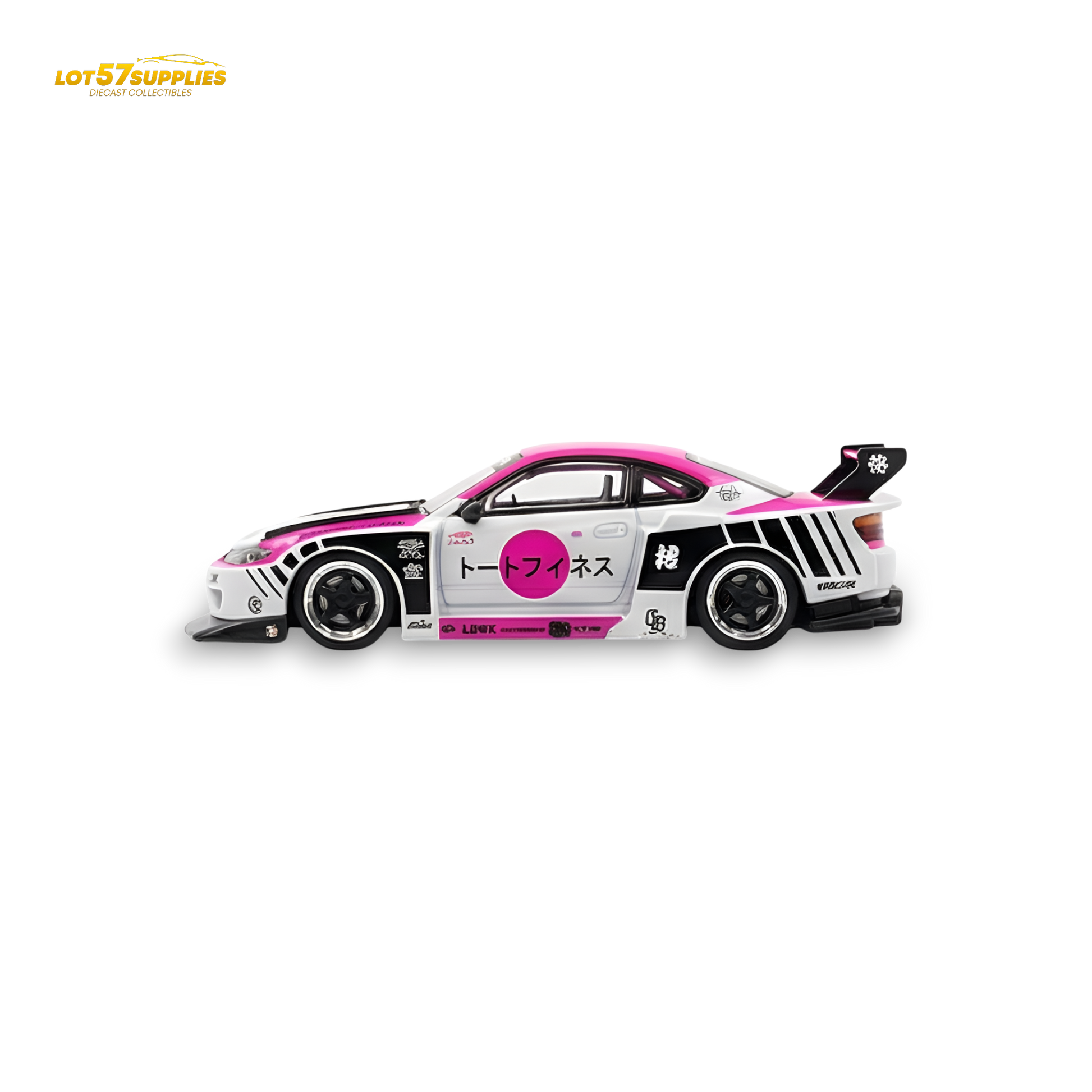 TPC Silvia S15 LBWK Pink 1:64 - Image 4