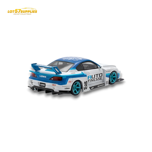 TPC Silvia S15 LBWK Blue - White 1:64 - Image 2