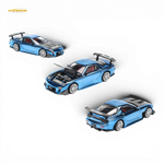 Pop Race Mazda RX-7 Re-Amemiya Blue Chrome 1:64 - Image 1
