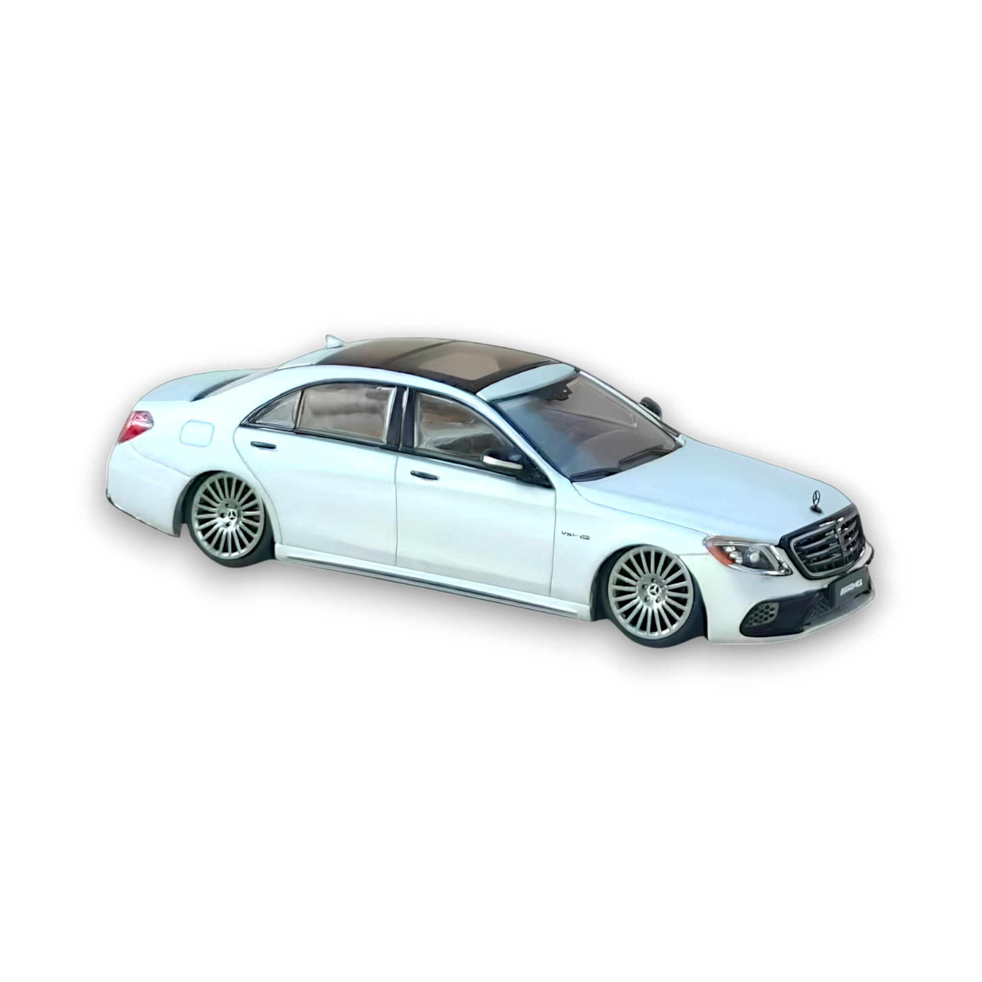Rhino Model AMG S63 S Class W222 Matte Silver 1:64 - Image 2