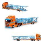 Flame Scania Car Carrier Blue & Orange 1:64 - Image 2