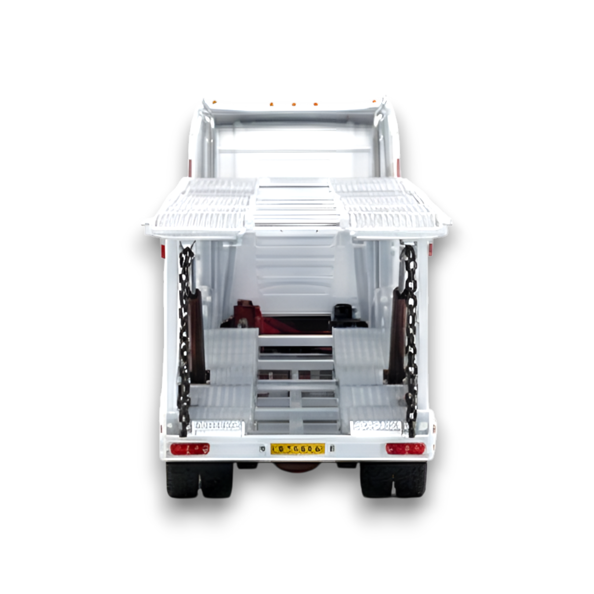 (Pre-Order) Flame Scania Car Carrier Transport Truck Red White 1:64 - Limited to 299 Pcs - Image 6