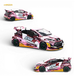 (Pre-Order) PopRace Toyota GR YARIS Pink EVA RT Production Model 1:64 - Image 1