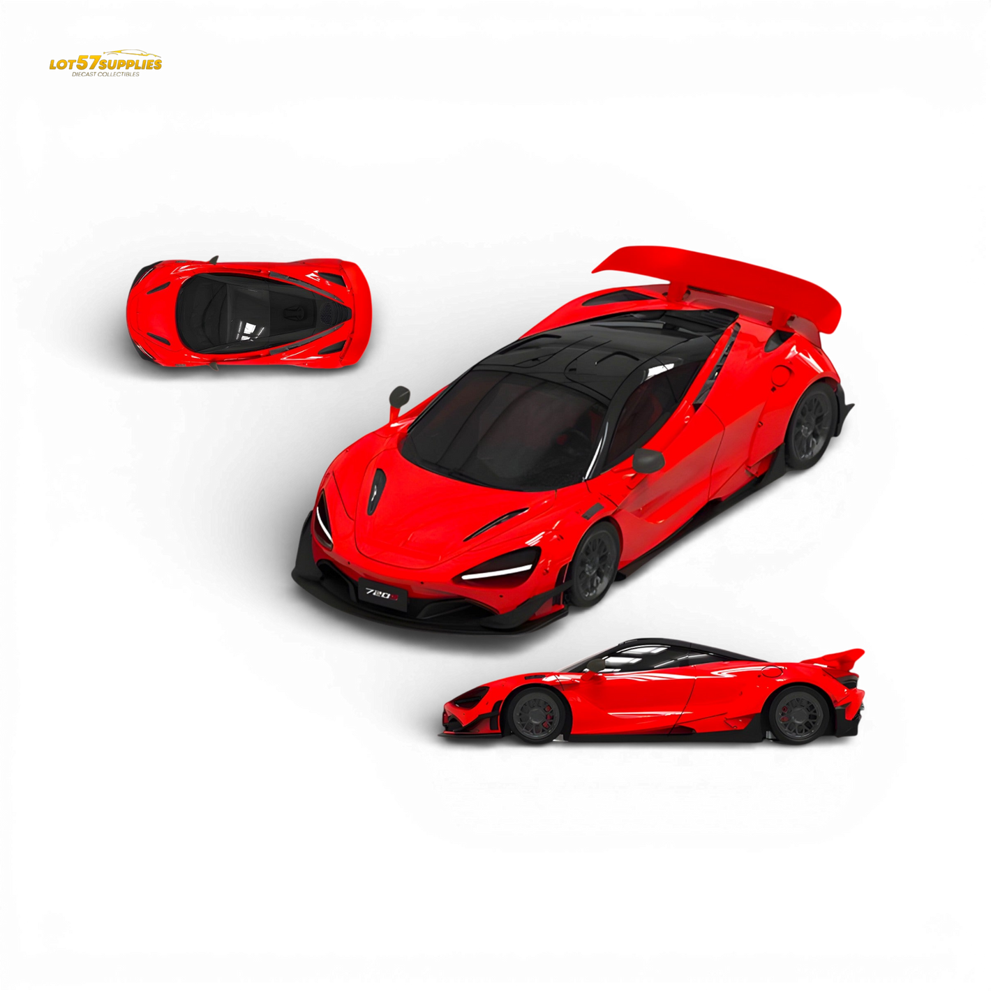 SUPCAR McLaren 720S Red 1:64 - Image 1