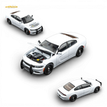 Elite Collectibles Dodge Warhorse Police Interceptor White 1:64 - Image 2