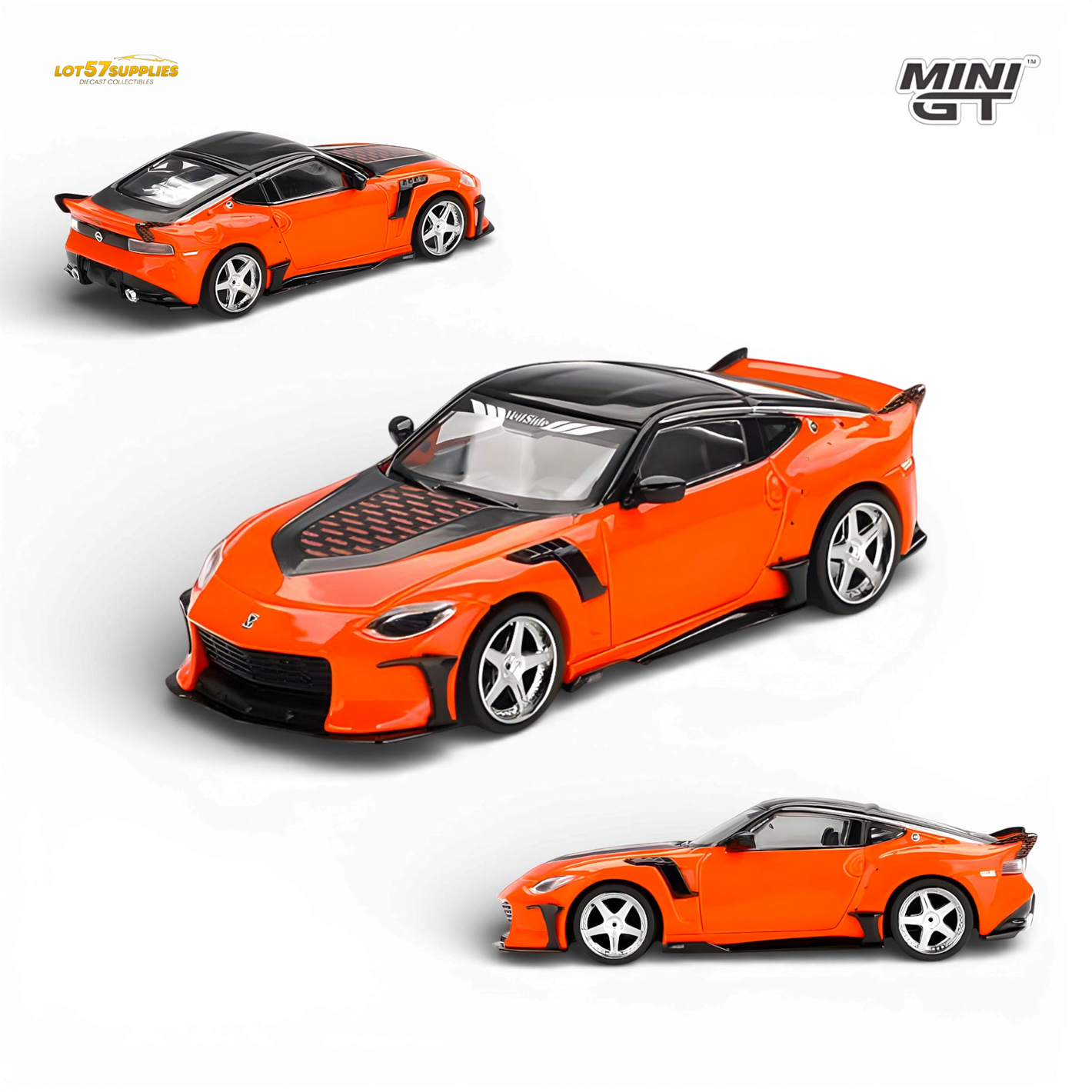 (Pre-Order) Mini-GT Nissan Z VeilSide FFZ400 Orange 1:64 - Image 1