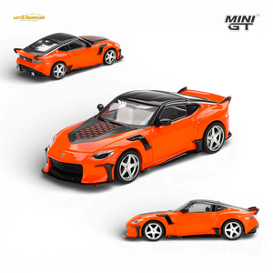 (Pre-Order) Mini-GT Nissan Z VeilSide FFZ400 Orange 1:64 - Image 1