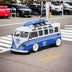 LF Model Volkswagen T1 Kombi with Surfboards Blue/White 1:64