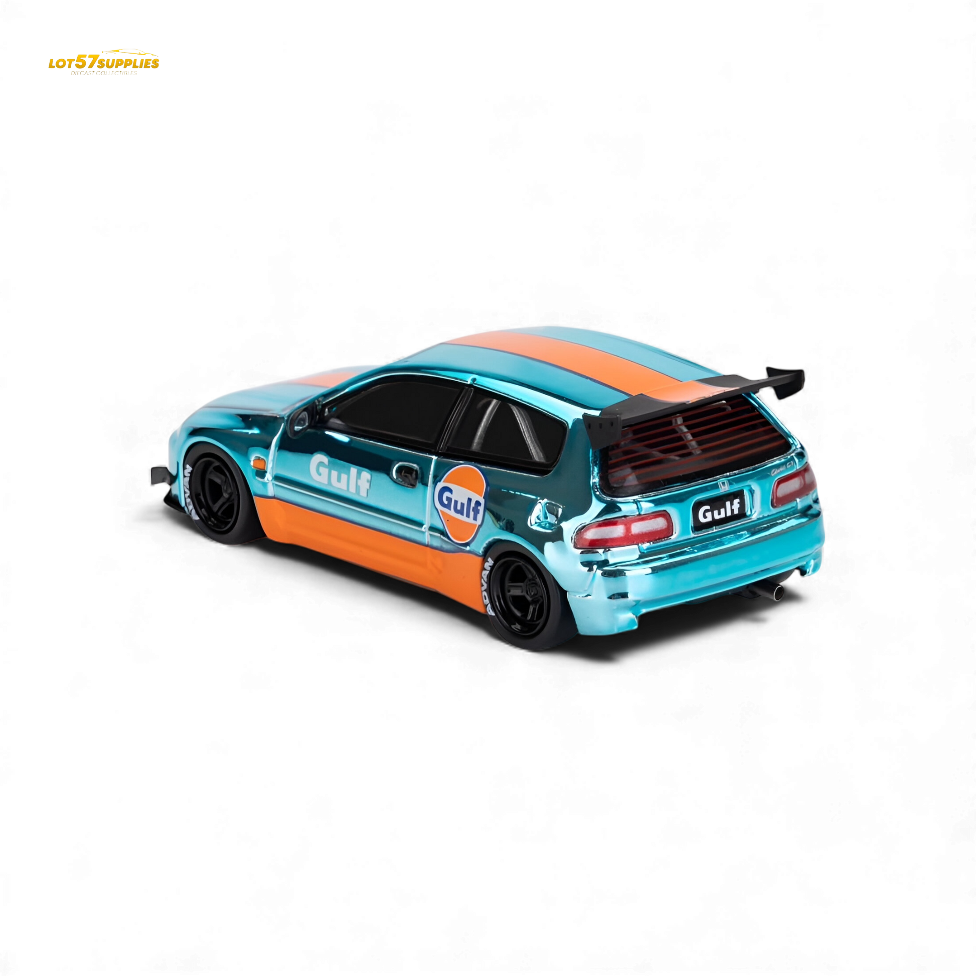 ET Model Honda Civic EG6 Pandem Rocket Bunny Gulf 1:64 Diecast Model