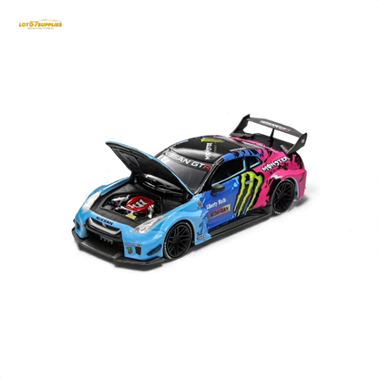 Demon King Auto Nissan GT-R R35 LBWK Monster Livery 1:64 Diecast Model