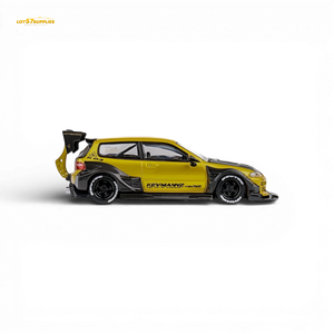 (Pre-Order) DCM Kevmannz Civic EG Ver.1 - Gold Carbon Fiber Long Tail 1:64