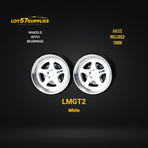 Custom Order Only - Skalwerk - LMGT2 WHITE - 1:64 (1 SET = 4 Wheels)