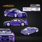 Inno64 NISSAN SKYLINE GT-R (R33) "PANDEM ROCKET BUNNY" Purple 1:64