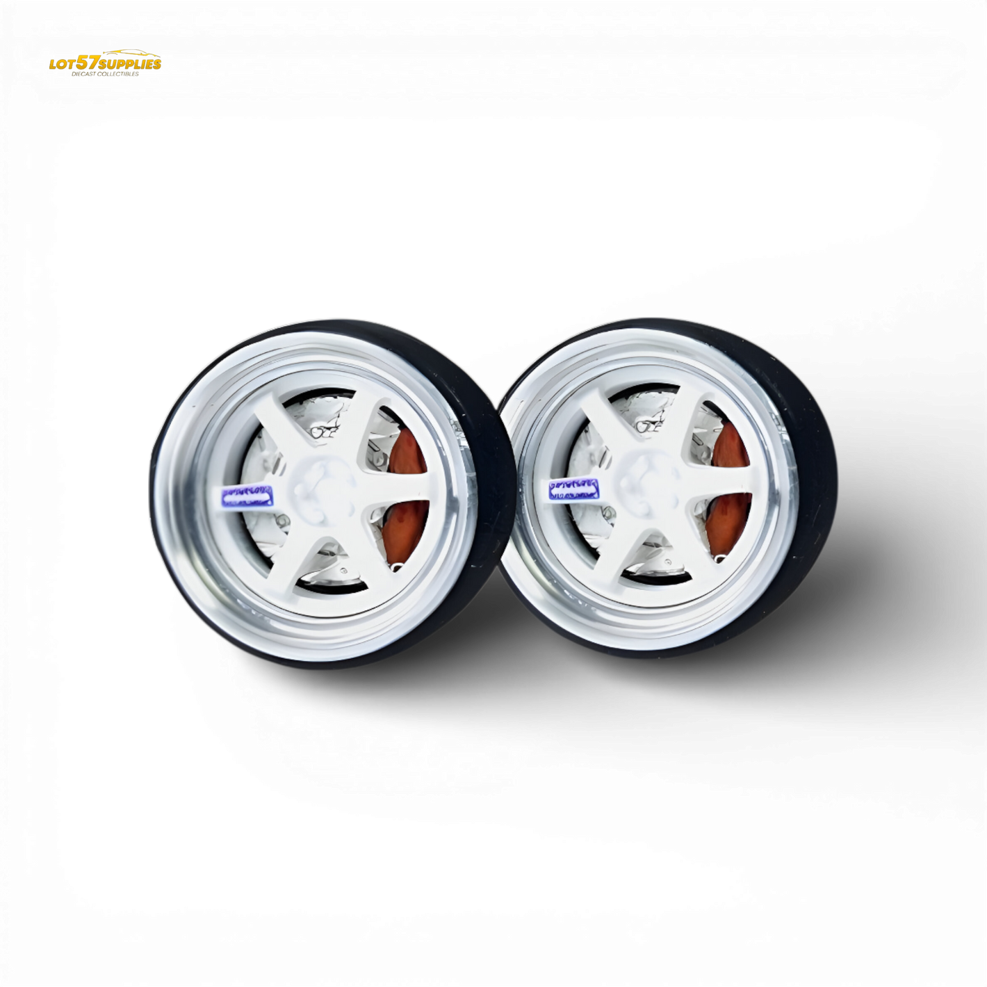 Skalwerk TE37 Ultra White 1:64 Wheels - Image 1