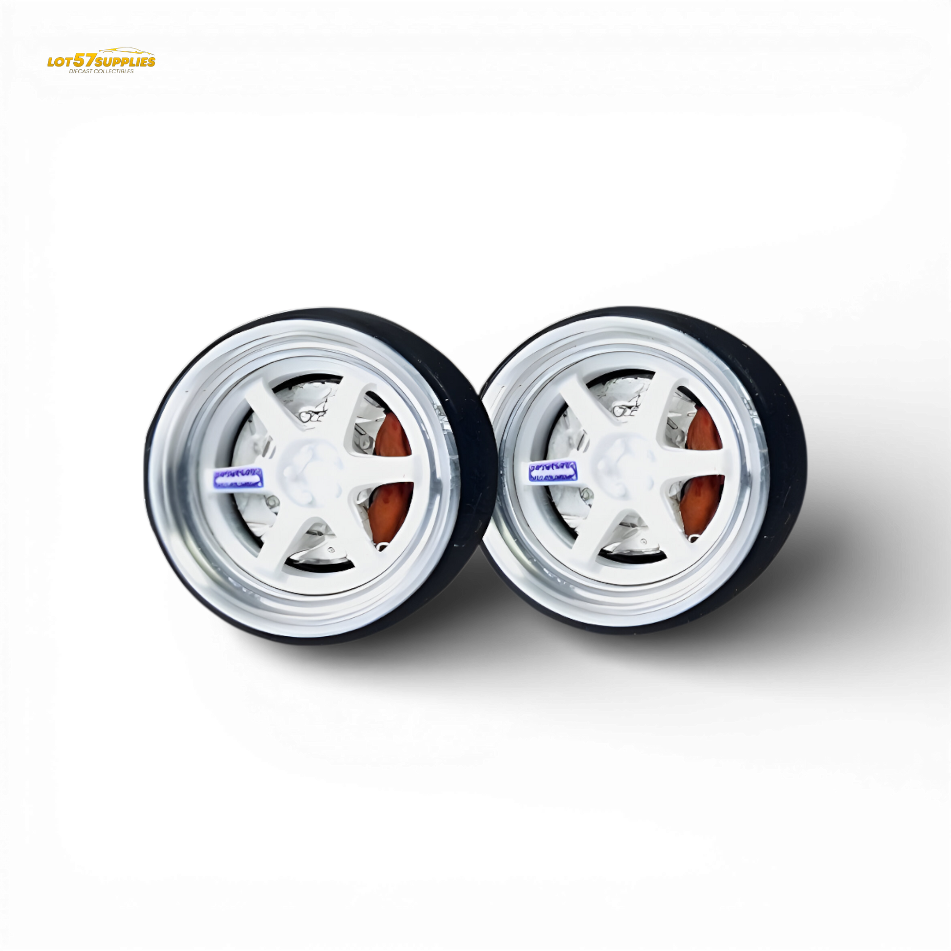 Skalwerk TE37 Ultra White 1:64 Wheels - Image 1