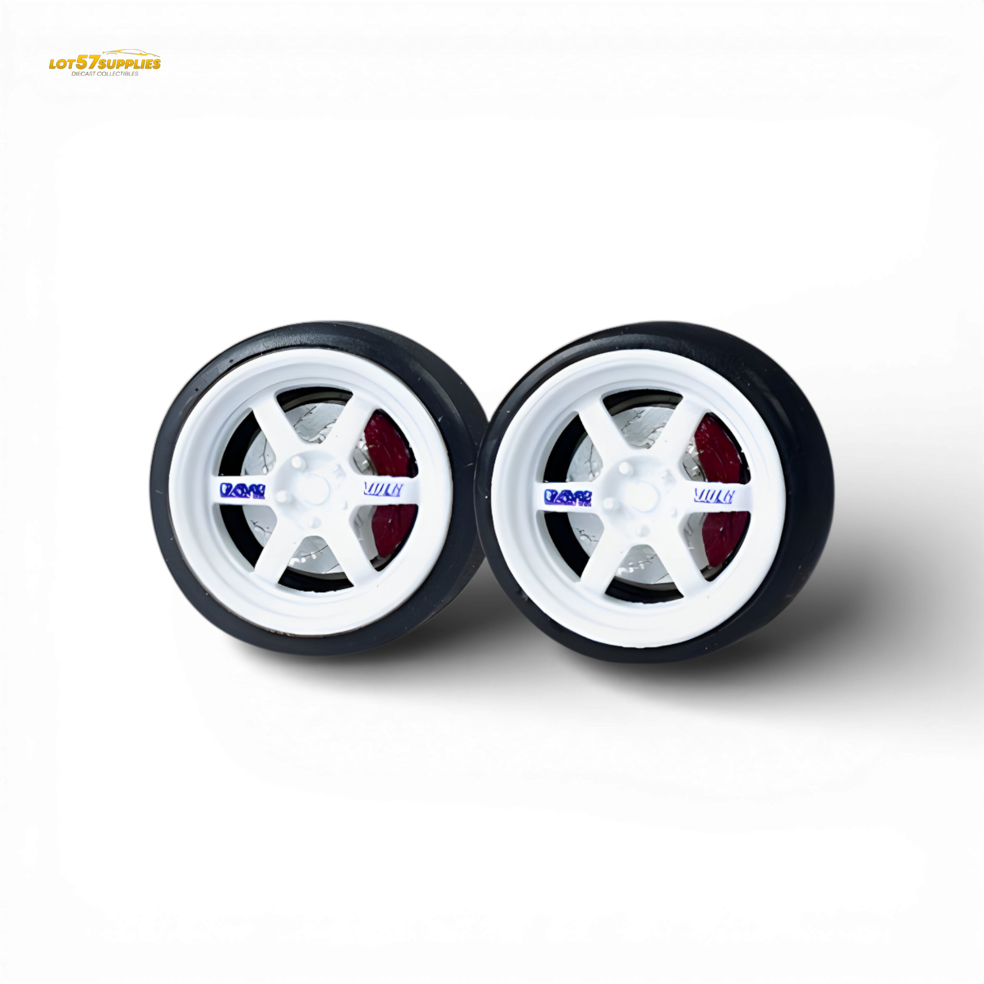 Skalwerk TE37 White 1:64 Wheels - Image 1