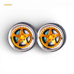 Skalwerk YABA SPOKE Orange 1:64 Wheels (Set of 4) - Image 1