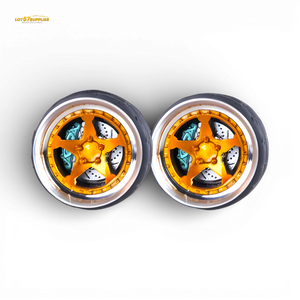 Skalwerk YABA SPOKE Orange 1:64 Wheels (Set of 4) - Image 1